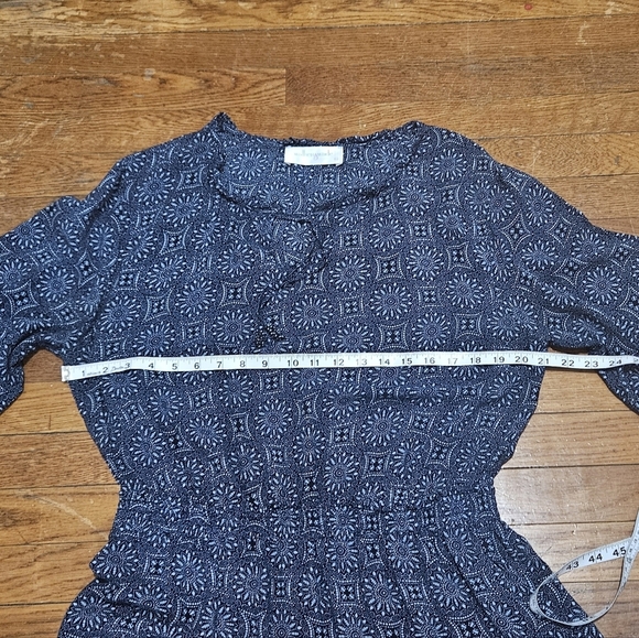 Walker & wade lbiza Mini dress Elegant Blue Patterned Long Sleeve - Picture 5 of 11